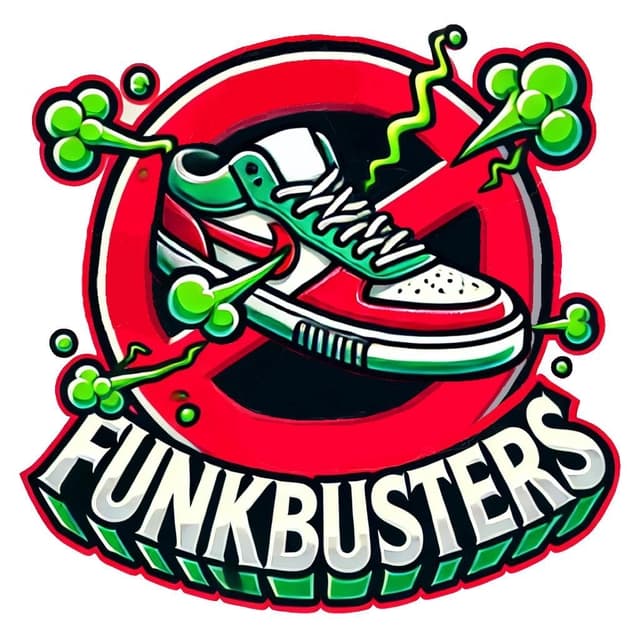 Funkbusters. Banish that stink from your boots, shoes, trainers and sneakers. Eliminates odor, absorbs moisture, kills bacteria that causes foot odor.